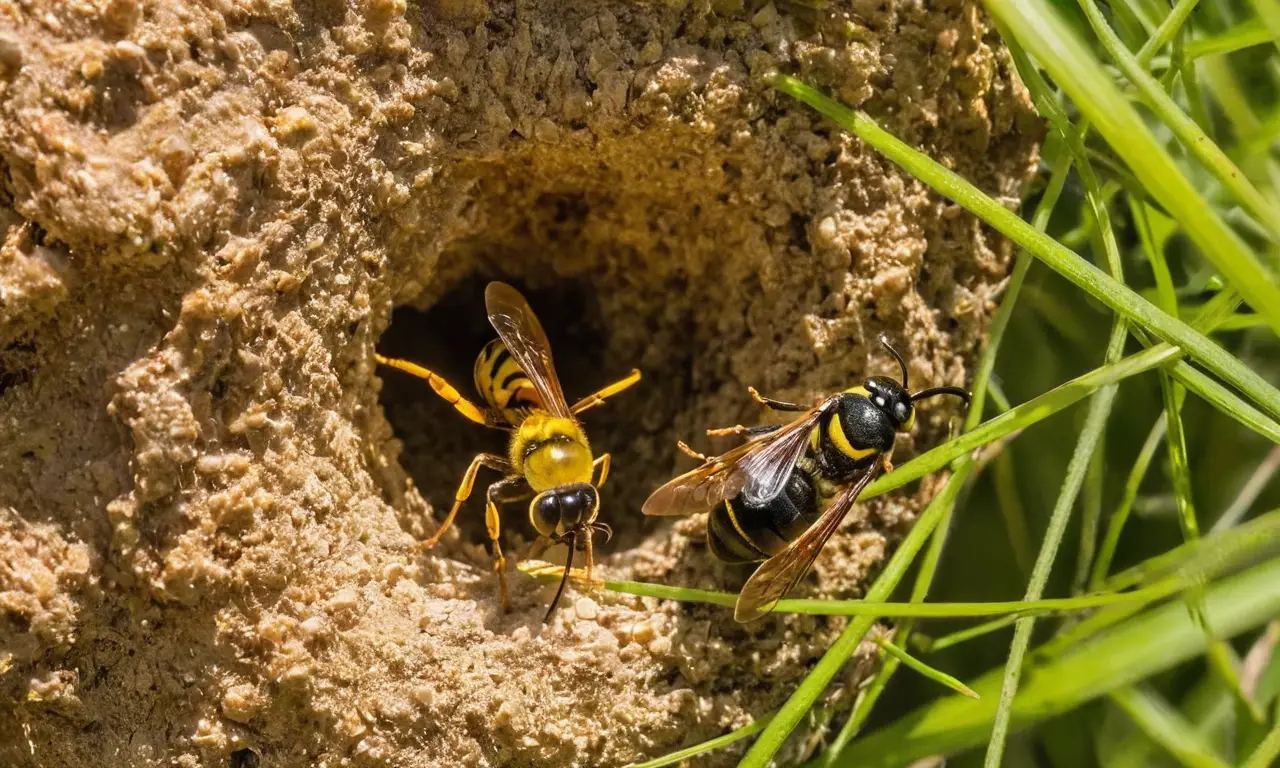 Un jardín vibrante lleno de vida natural