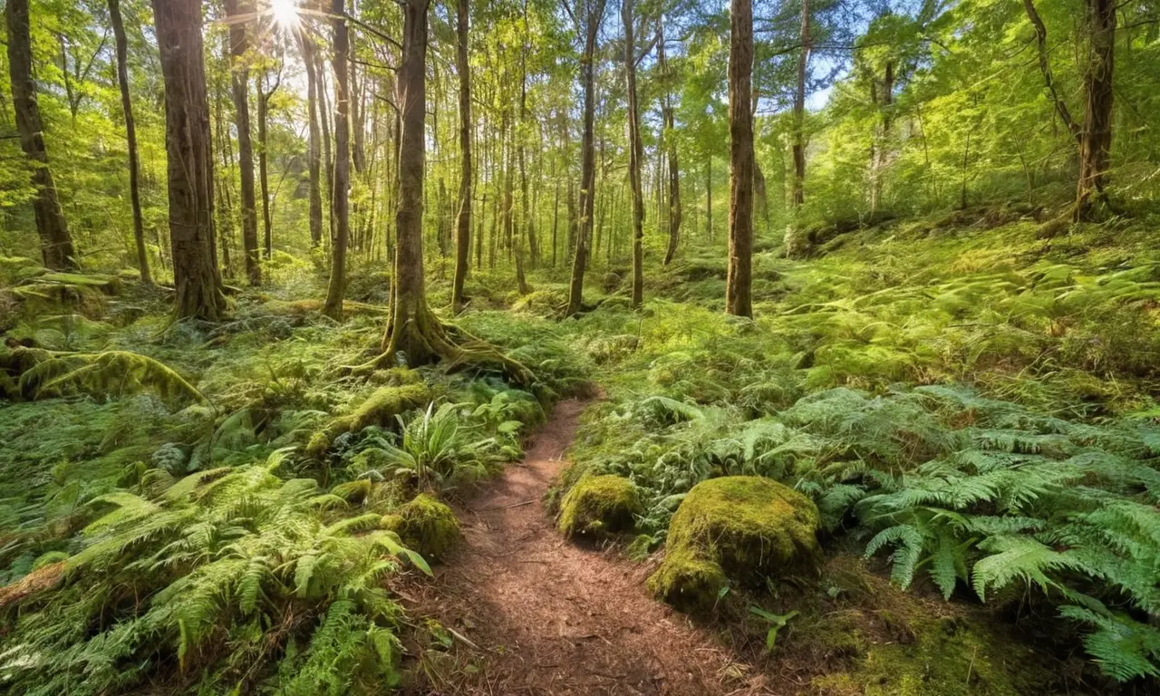 Bosque vibrante y diverso lleno de vida