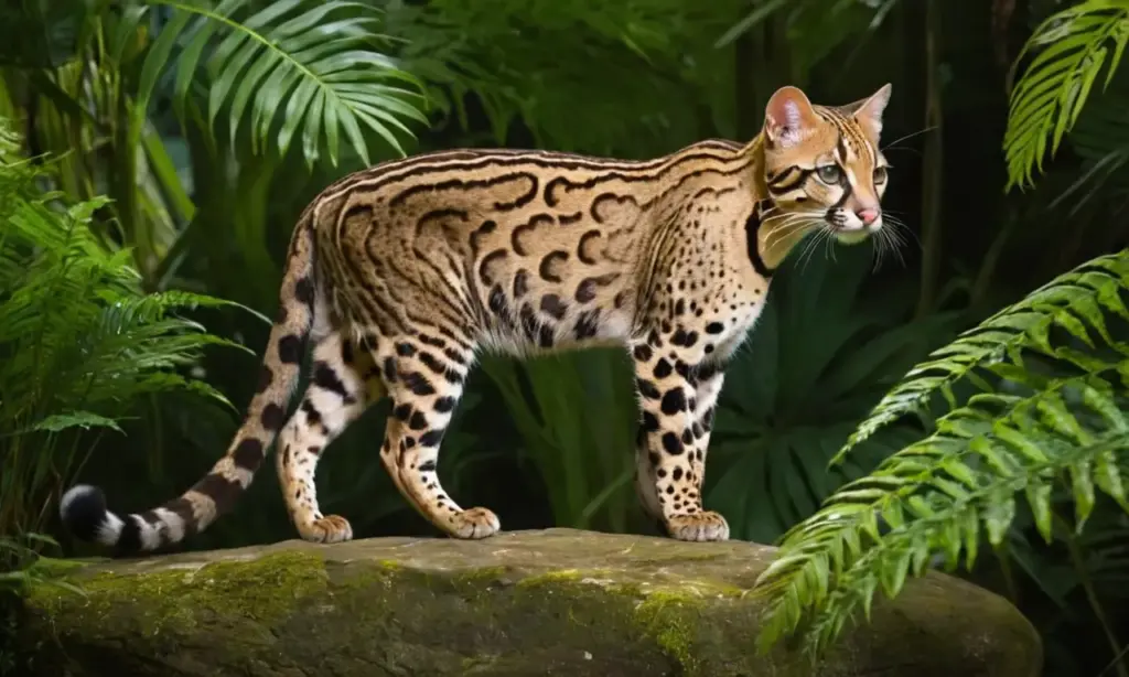 Ocelote en la selva