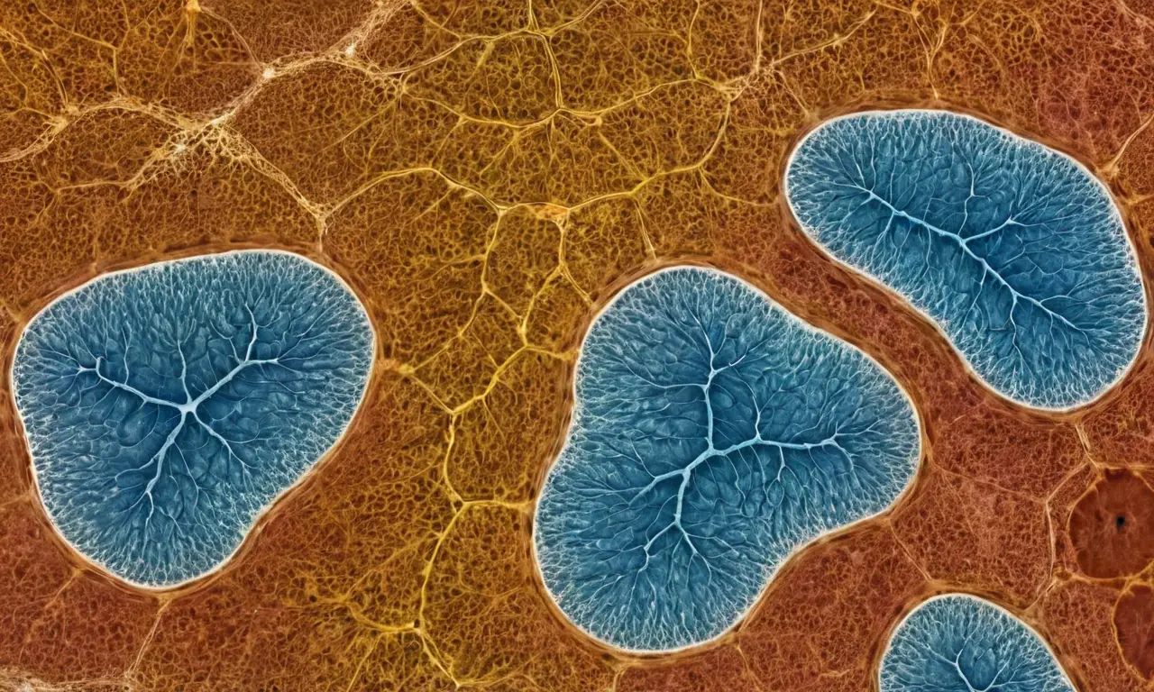 Red compleja de membranas y organelas celulares
