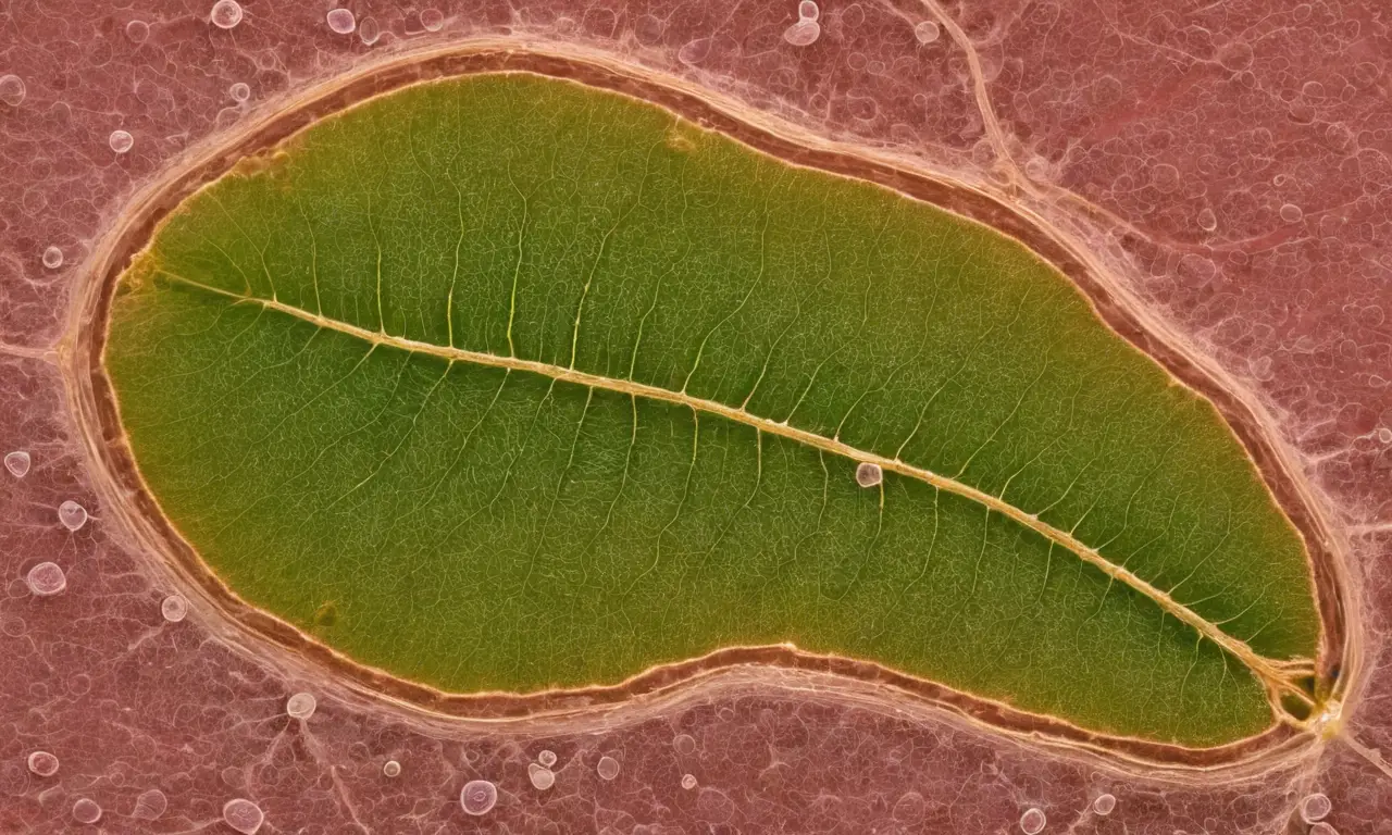 Célula vegetal con vacuola y cloroplastos