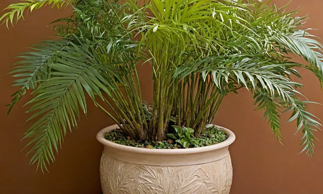 Planta decorativa con hojas verdes y elegantes