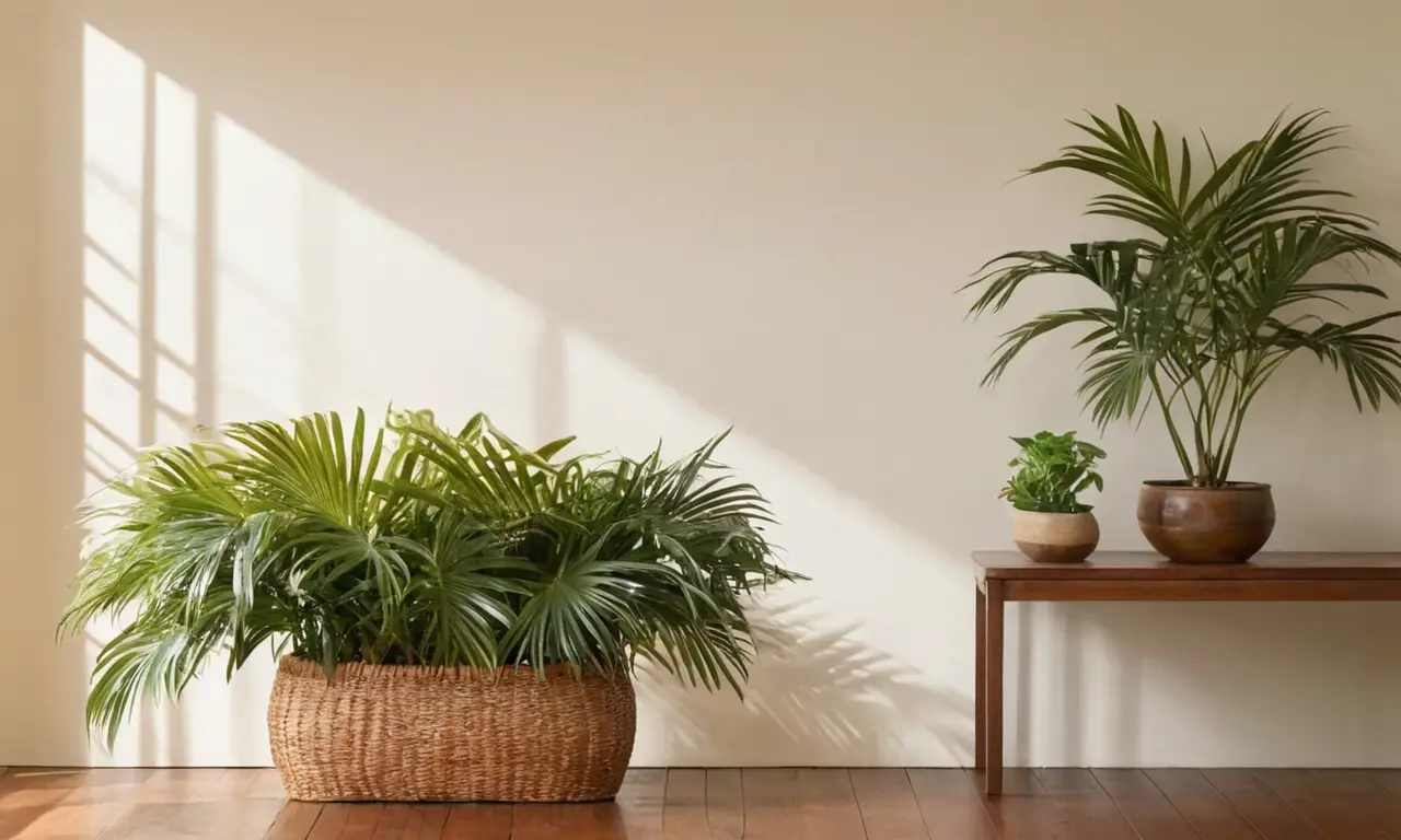 Palmera Kentia crea un ambiente tranquilo y acogedor