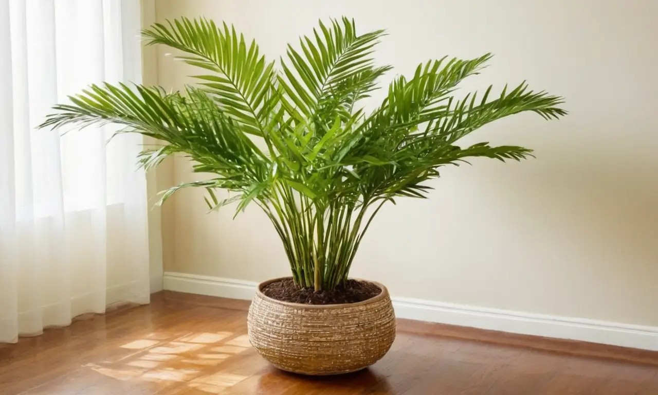 Palmeras ornamentales crean un ambiente cálido