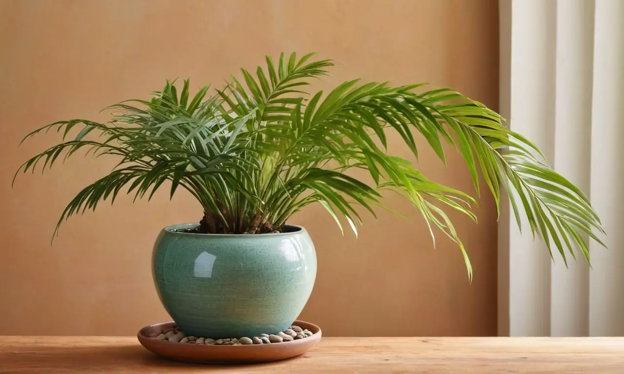 Ambiente tranquilo con plantas y luz suave