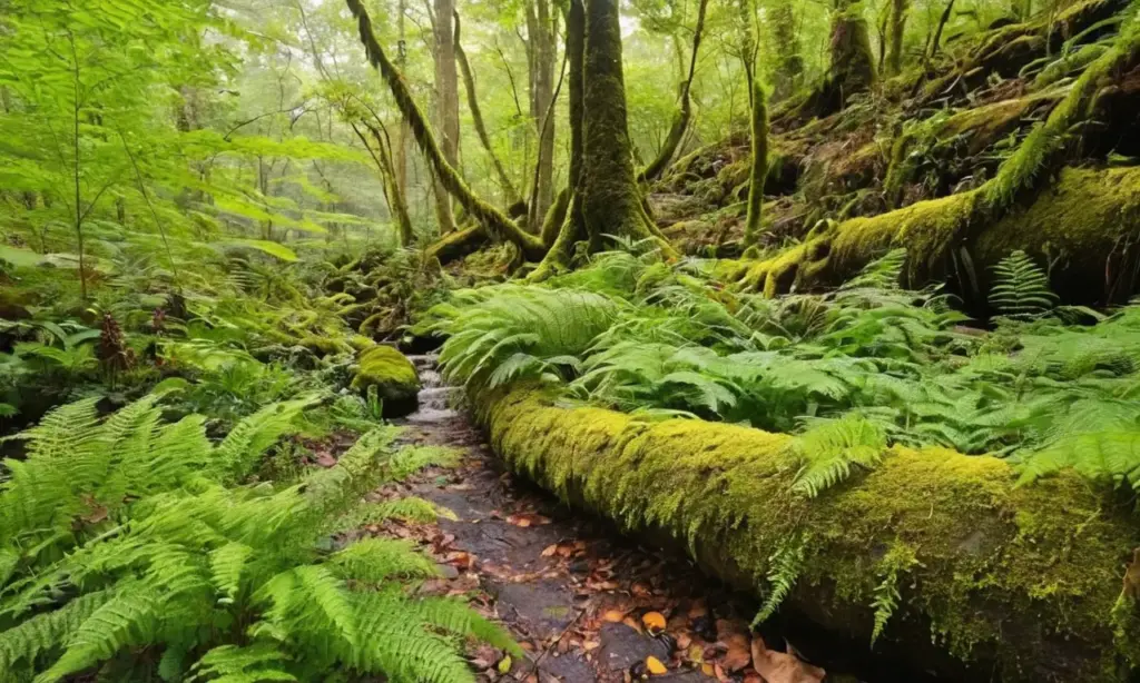 Un bosque vibrante lleno de vida
