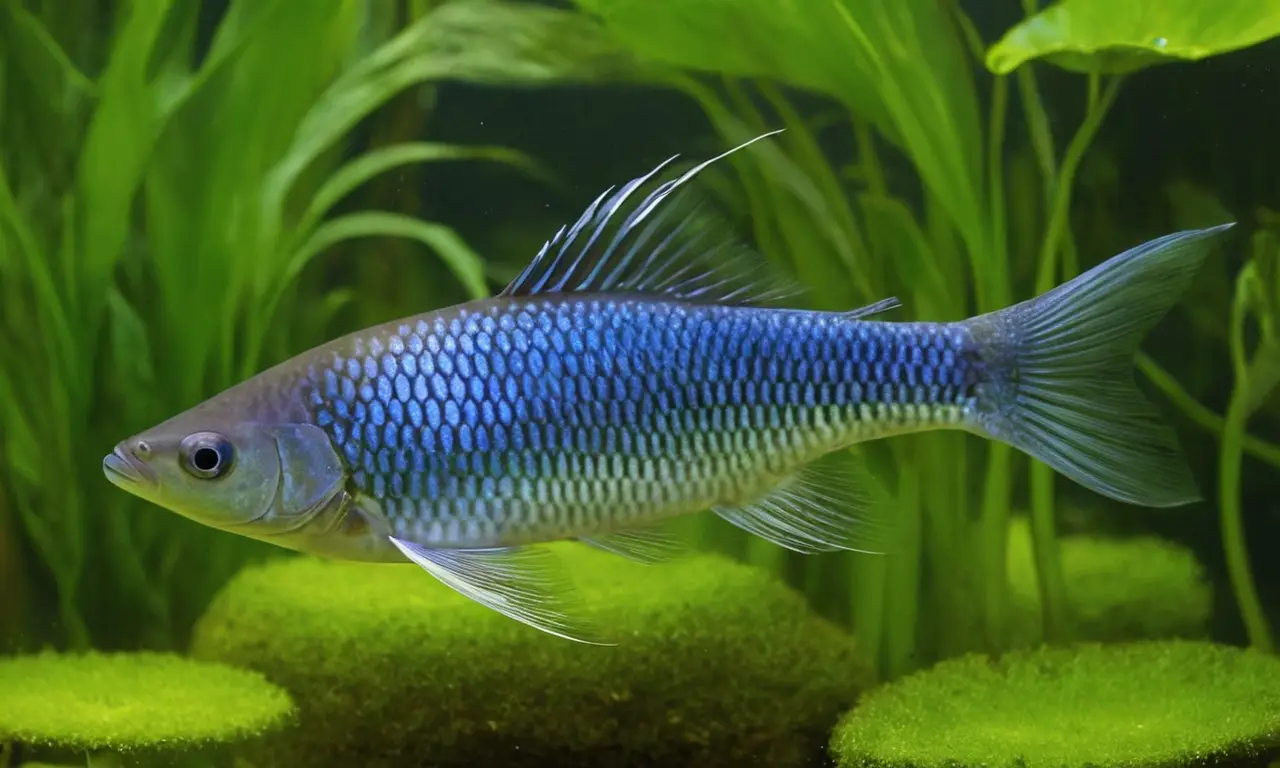 Pez elegante con cuerpo armonioso y brillante