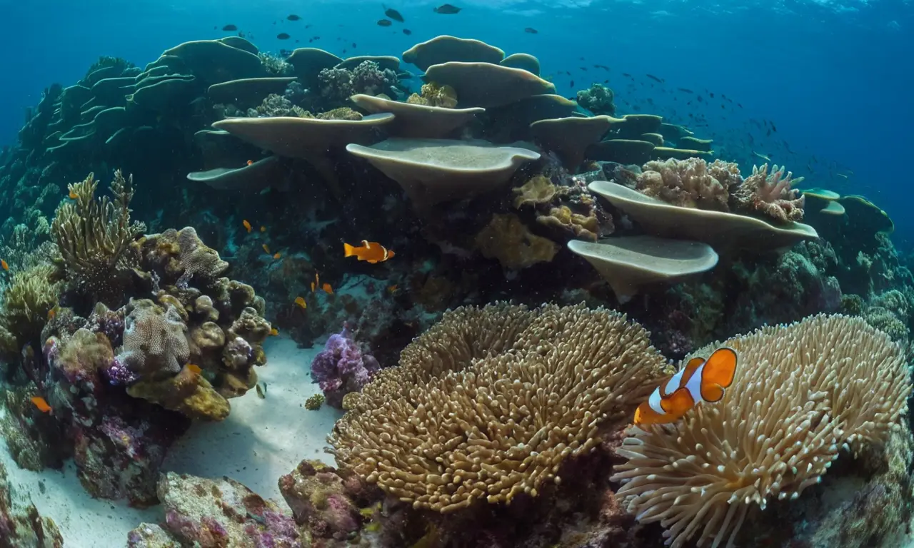 Un vibrante arrecife coralino lleno de vida