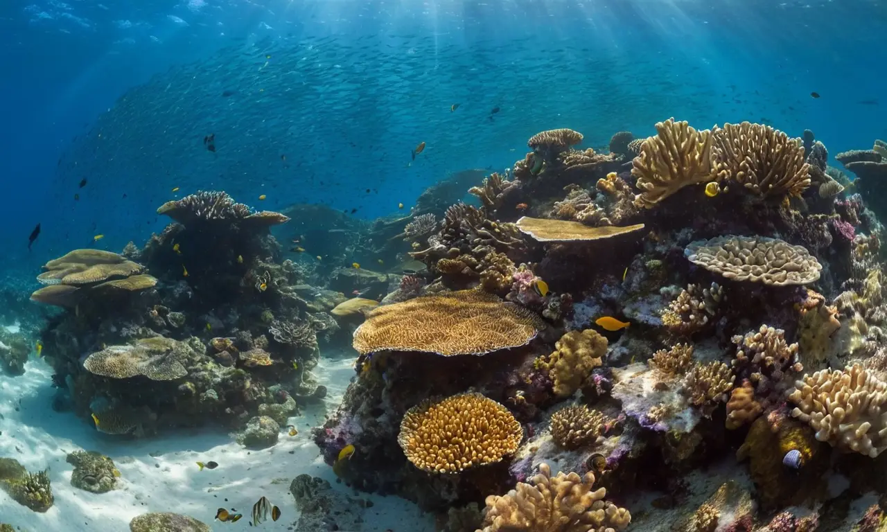 Vibrante biodiversidad marina en un arrecife