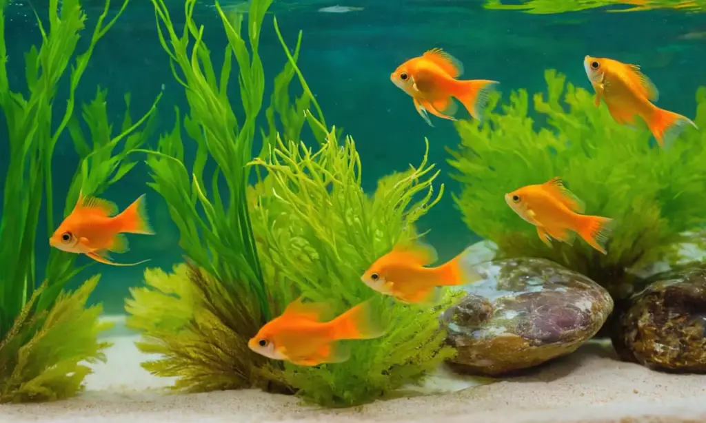 Acuario vibrante lleno de vida y color