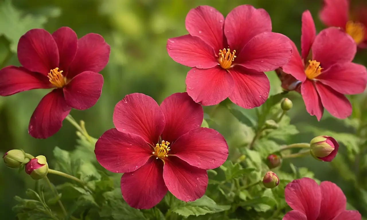 Flores vibrantes con detalles y luz natural