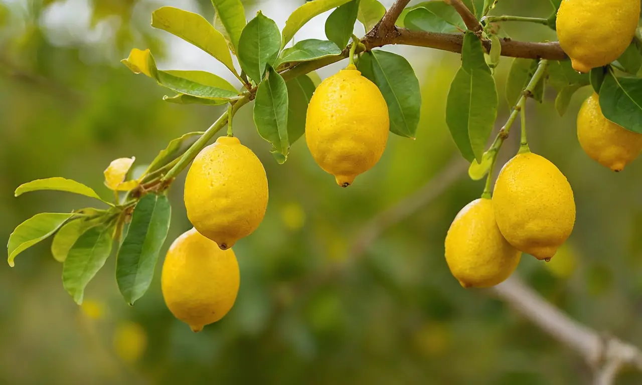 Limonero vibrante con ecosistema saludable y plagas