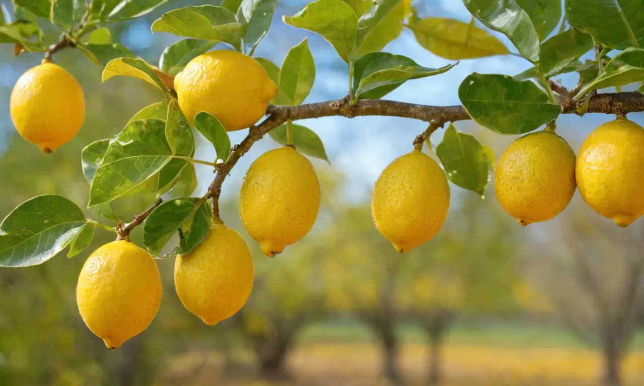 Un limonero muestra frutos y vida