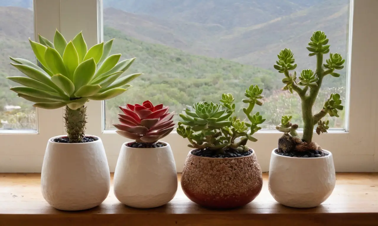Escena serena de piedras y plantas
