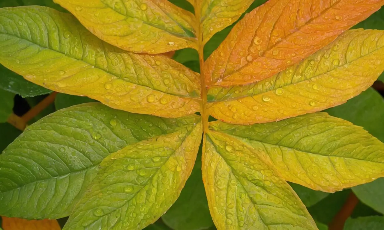 Jardín sereno con vibrantes hojas y luz