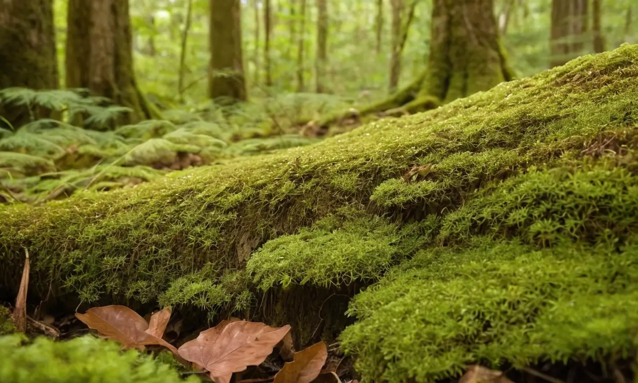 Bosque vibrante que muestra el ciclo natural