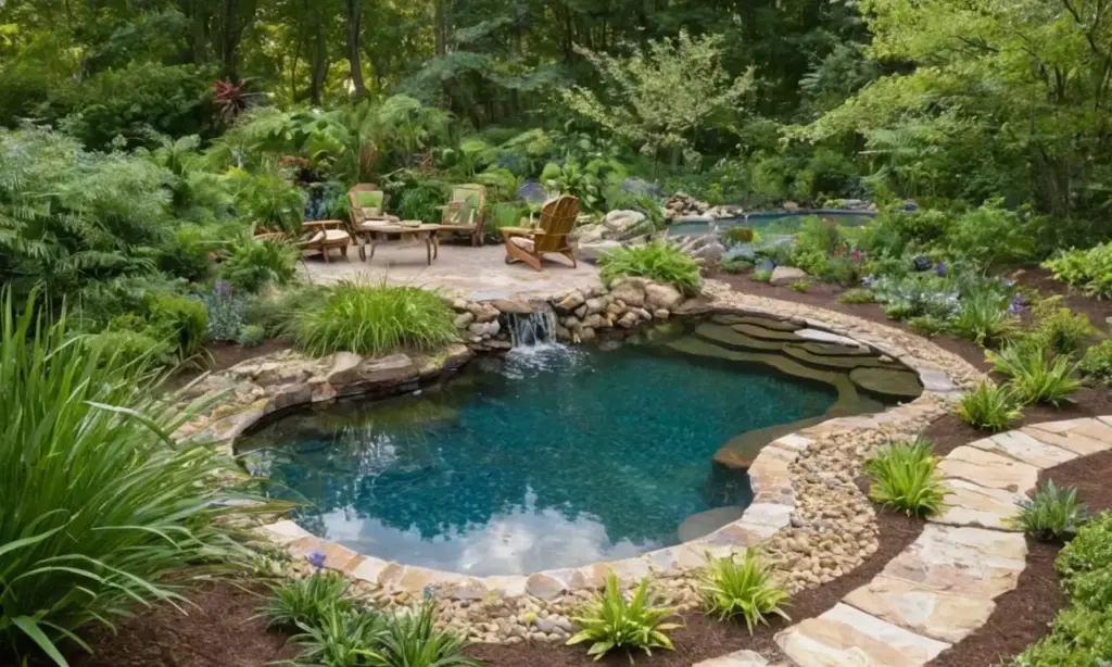 Un paisaje sereno de agua cristalina