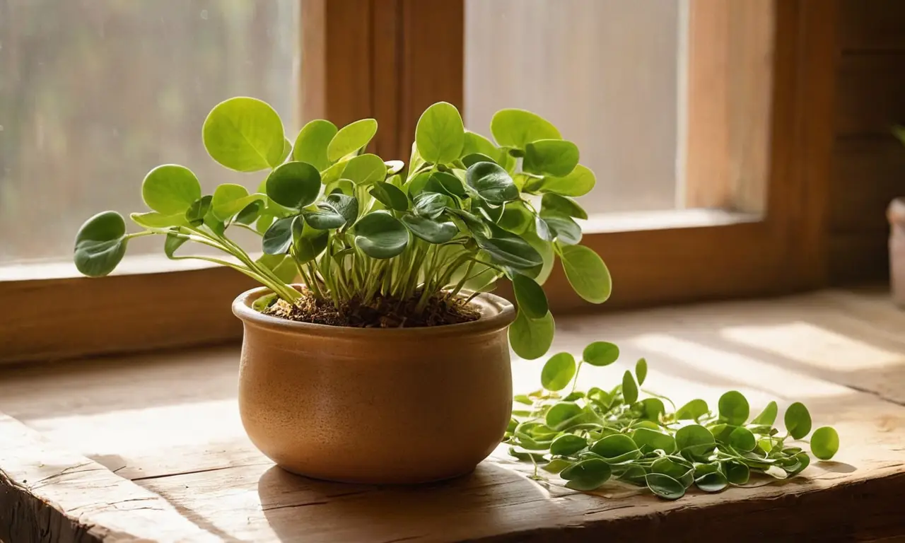Habitación luminosa con plantas en armonía