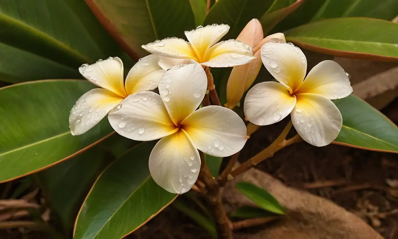 Flores vibrantes en un jardín sereno