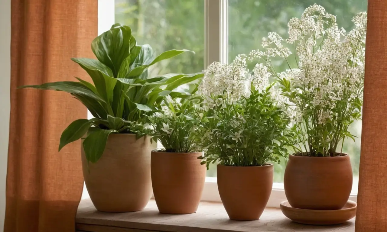 Esquina acogedora con plantas y luz suave