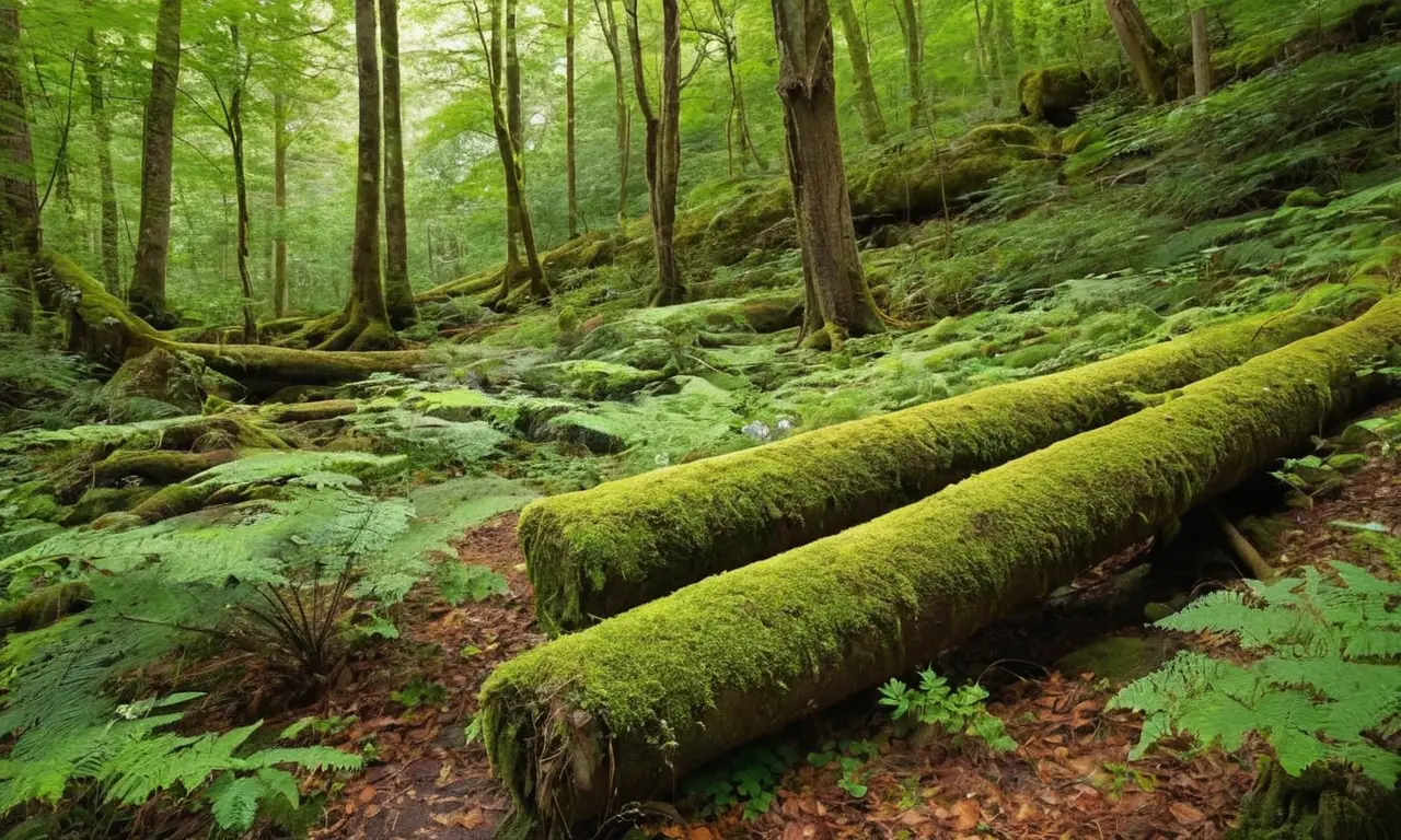 Bosque vibrante lleno de vida y belleza