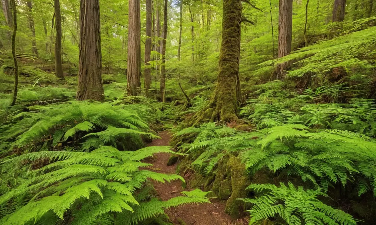 Bosque frondoso lleno de vida y belleza