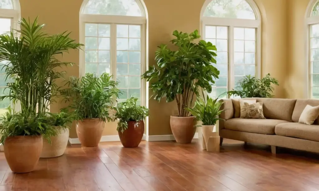 Plantas interiores crean un ambiente armonioso