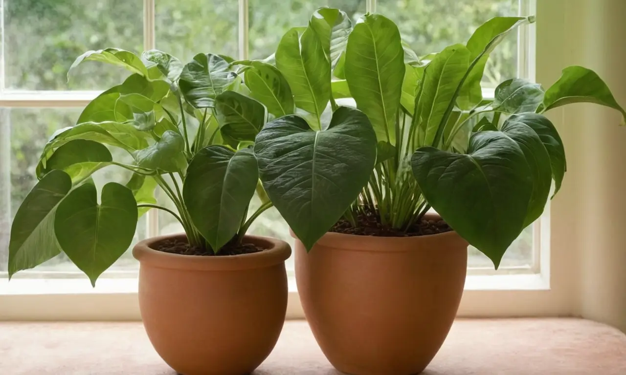 Arreglo de plantas vibrante y acogedor