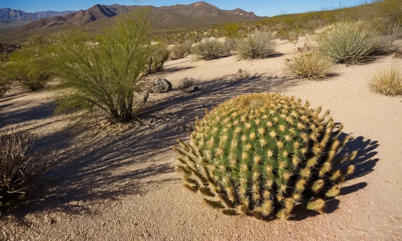 Desierto vibrante con vida en armonía