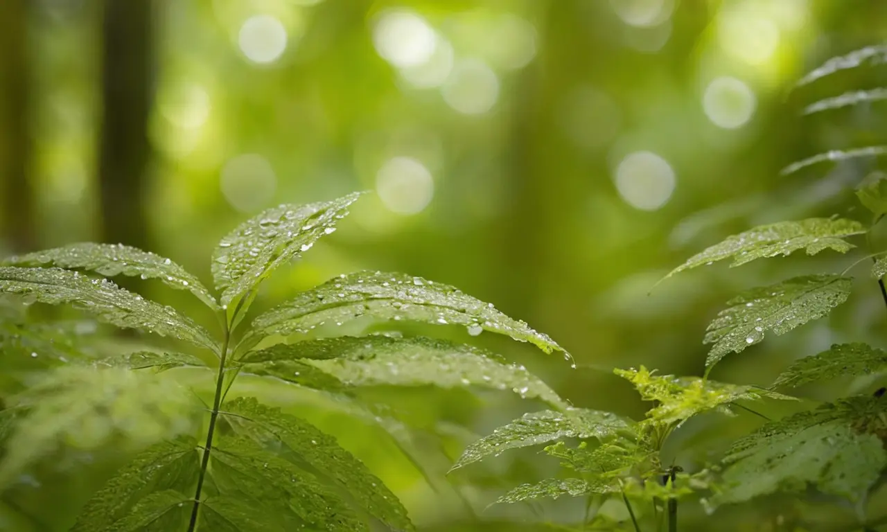 Selva vibrante con flora y fauna diversa