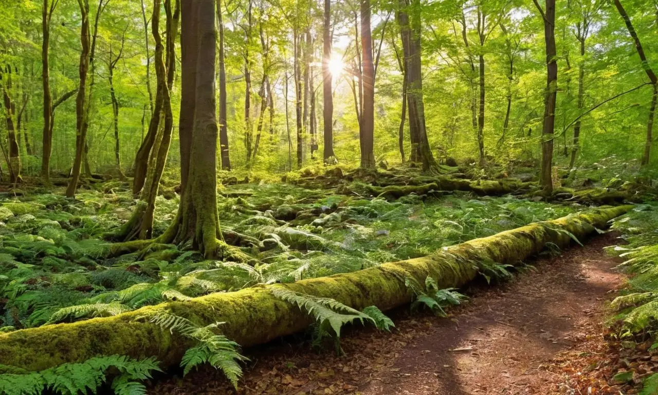 Bosque vibrante y diverso lleno de vida