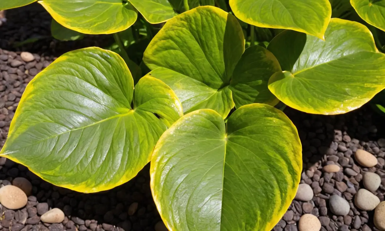 Plantas saludables crean un ambiente sereno