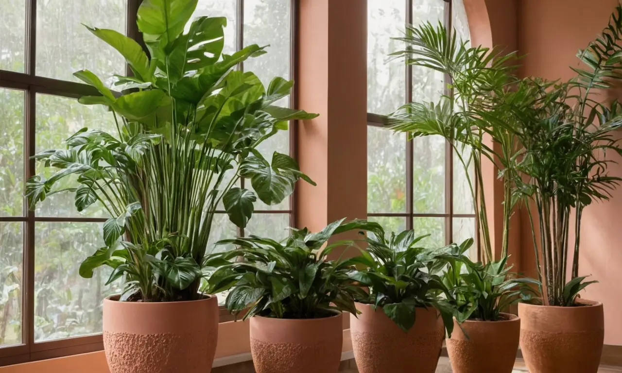Ambiente interior armonioso con plantas decorativas