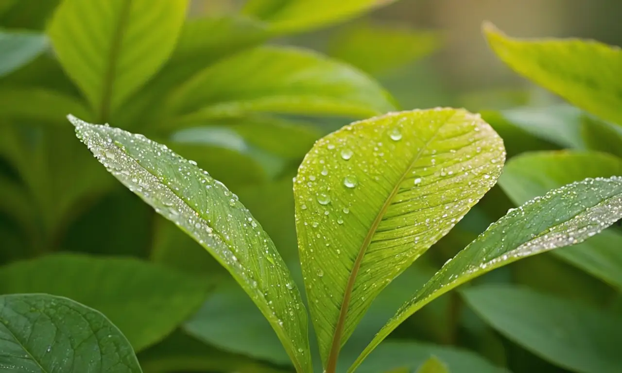 Naturaleza vibrante y tranquila con plantas ornamentales