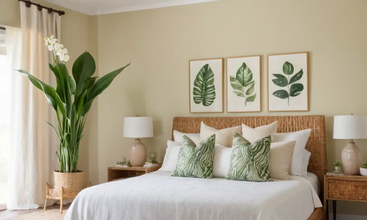 Habitación serena, decorada para la relajación