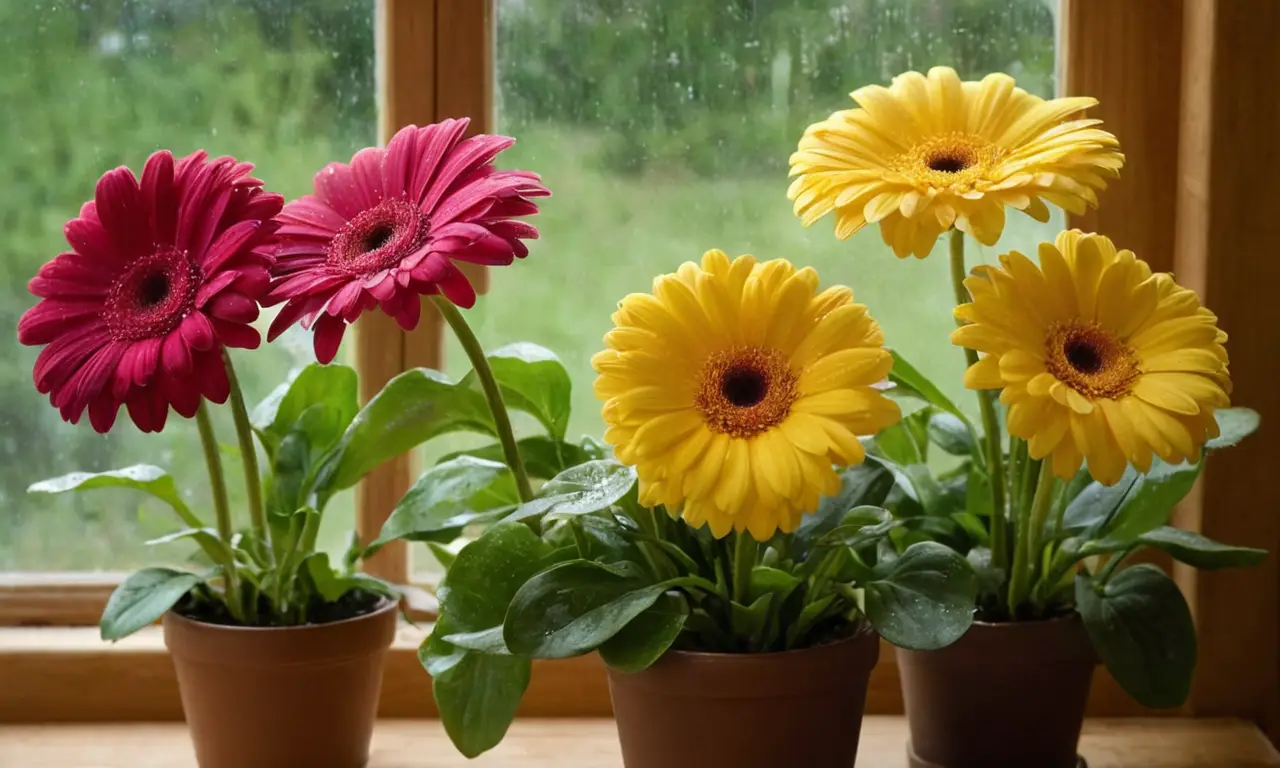 Gerberas vibrantes crean una atmósfera serena