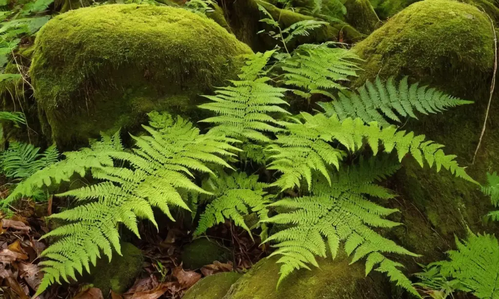 Bosque verde vibrante lleno de vida