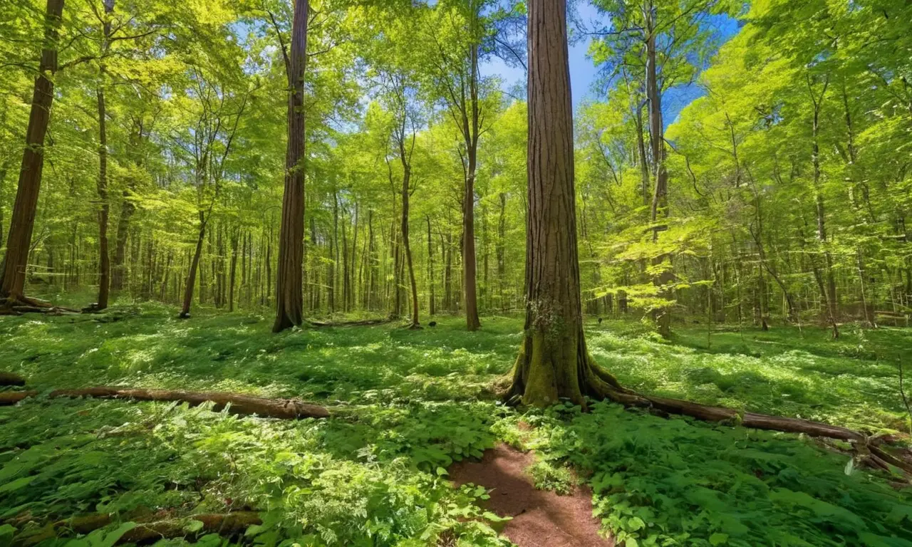 Un frondoso bosque lleno de tranquilidad