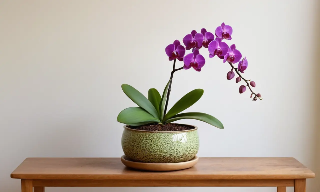 Orquídeas vibrantes en un ambiente sereno