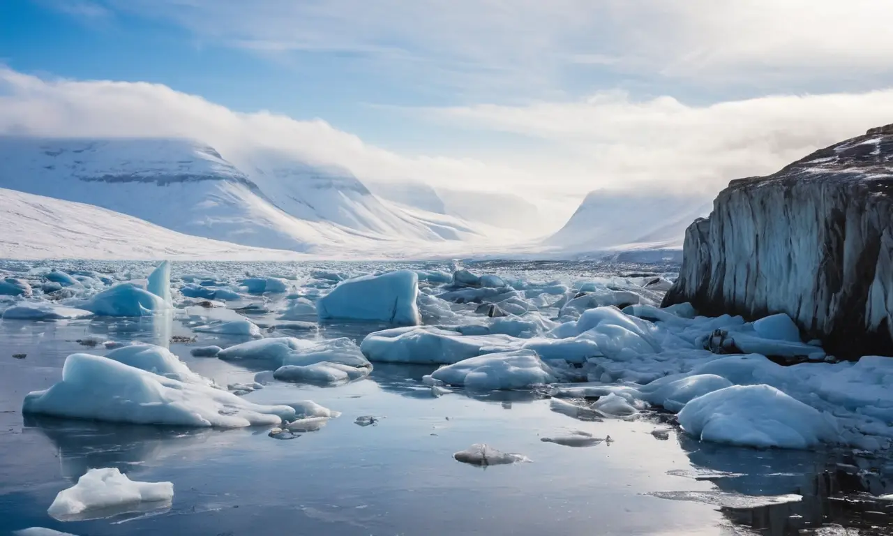 Un paisaje ártico lleno de vida y belleza