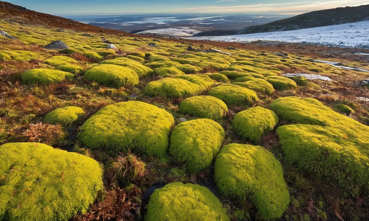 Un paisaje helado resalta la vida resiliente