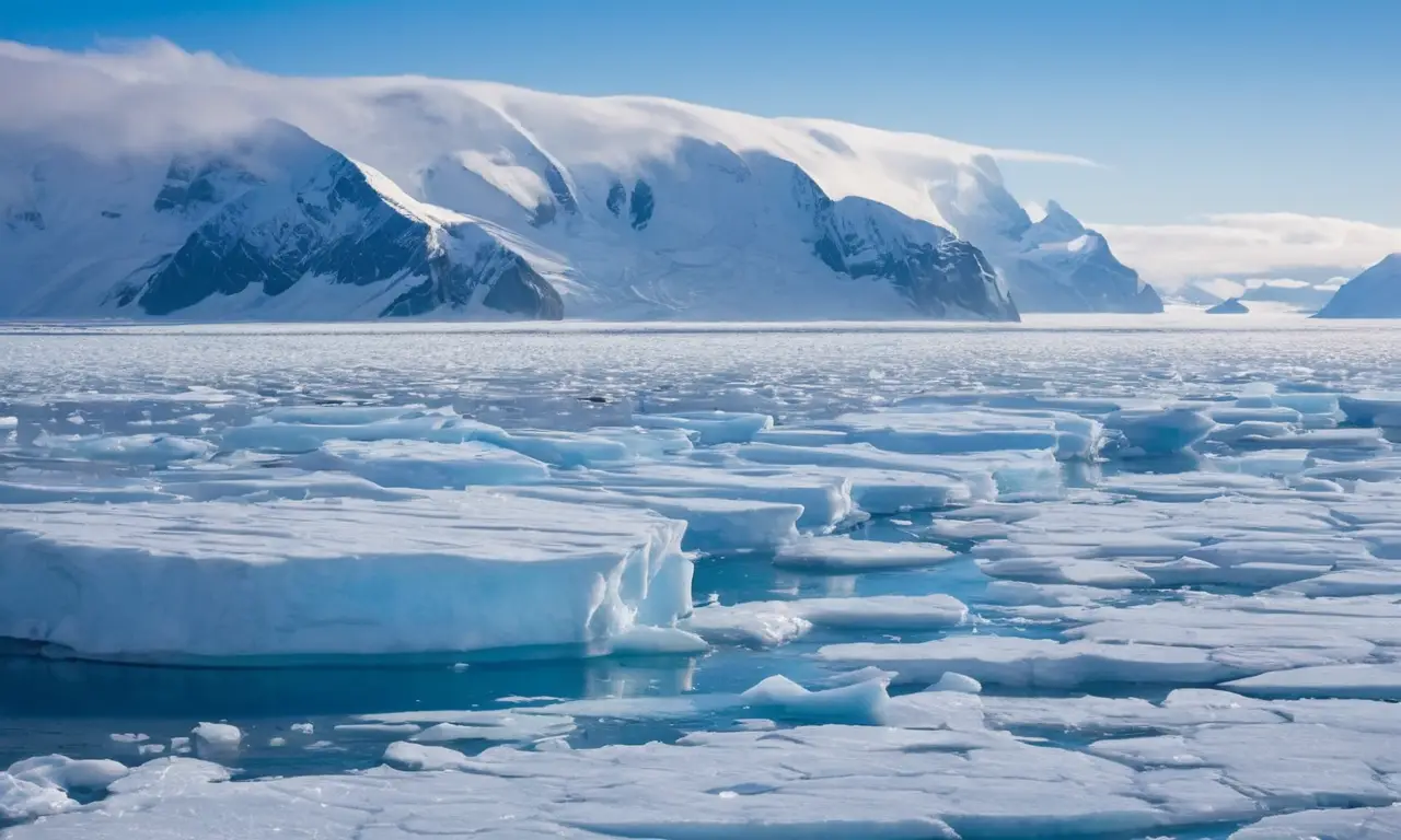 Paisaje helado refleja la crisis climática