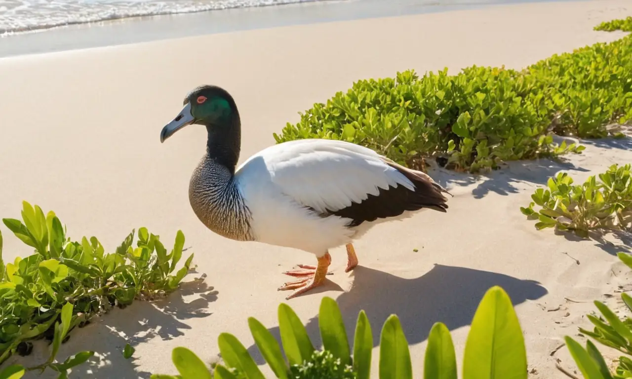 Un dodo en un entorno tropical y vulnerable