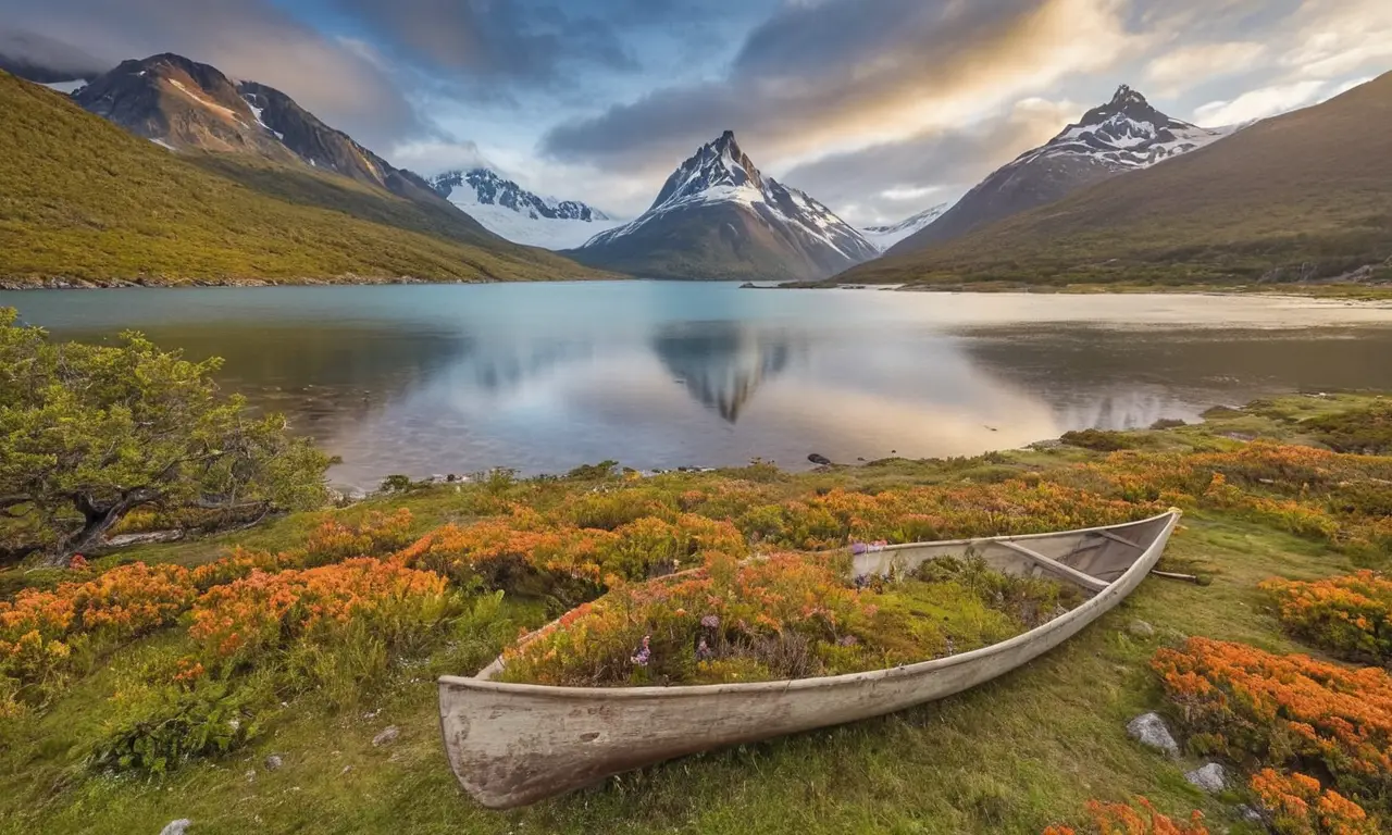 Paisaje vibrante de Tierra del Fuego