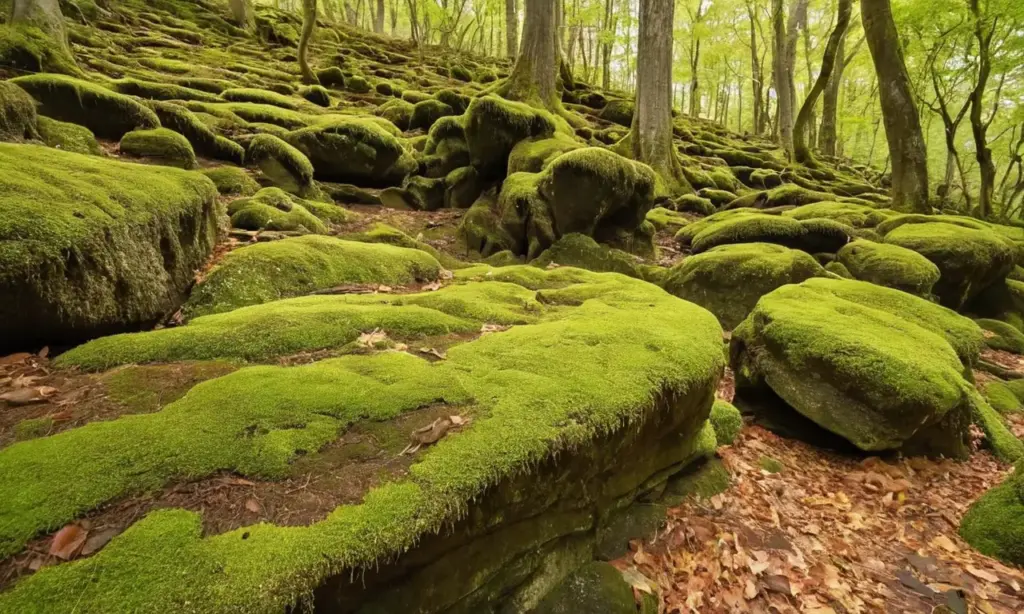 Bosque vibrante de vida y texturas