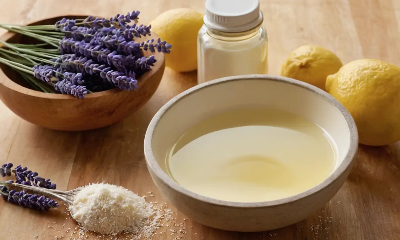 Cocina luminosa con ingredientes naturales y armoniosos