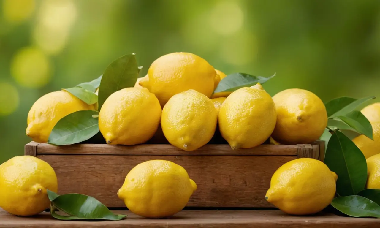 Limoneros vibrantes destacan en un fondo acogedor