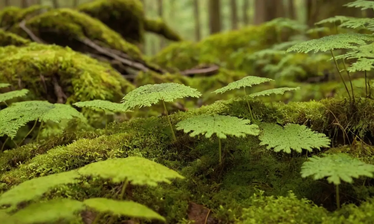 Bosque denso y vibrante, vida en detalle