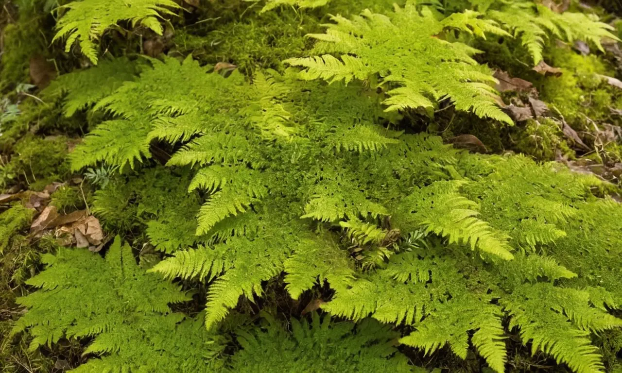 Ecosistema vibrante con plantas y texturas