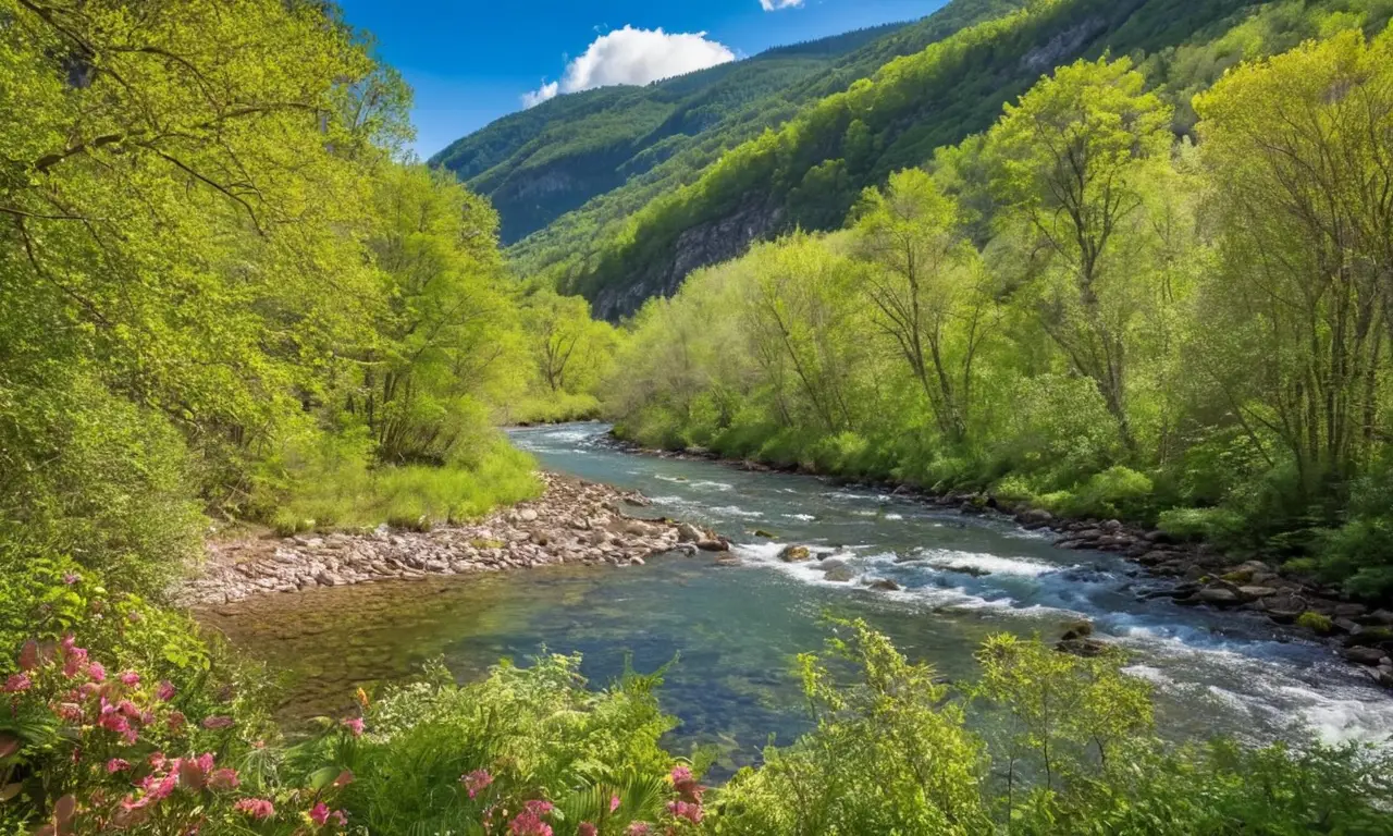 Naturaleza vibrante y armónica en plena vida